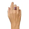 Srebrny pierścionek z naturalnym kamieniem